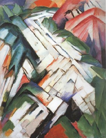 Franz Marc Mountains (mk34) oil painting image